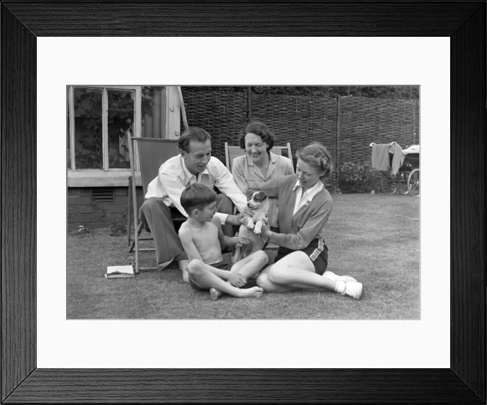 Framed Print : Stanley Matthews at home Framed Print : Stanley Matthews at home