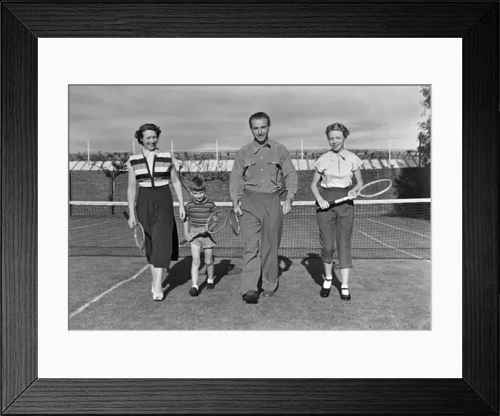 Framed Print : Stanley Matthews at home