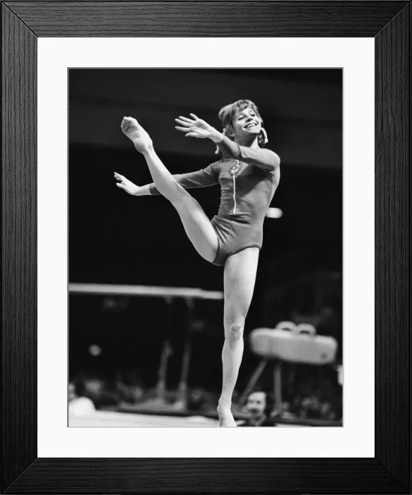 Framed Print : Olga Korbut - 1973 European Championships Framed Print : Olga Korbut - 1973 European Championships