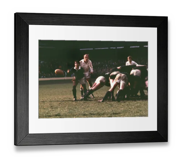 Framed Print : Scotlands Duncan Paterson and Englands Jacko Page - 1971 Five Nations Framed Print : Scotlands Duncan Paterson and Englands Jacko Page - 1971 Five Nations