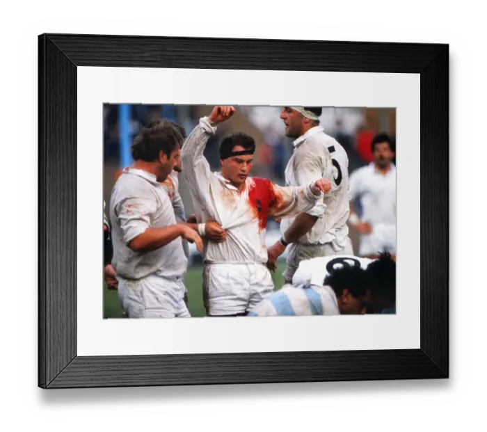 Framed Print : Brian Moore - 1990 England Tour of Argentina Framed Print : Brian Moore - 1990 England Tour of Argentina