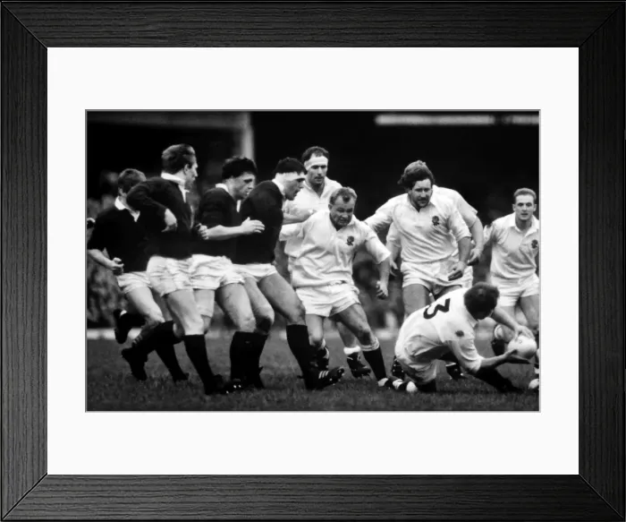 Framed Print : England and Scotland clash - 1989 Five Nations Framed Print : England and Scotland clash - 1989 Five Nations