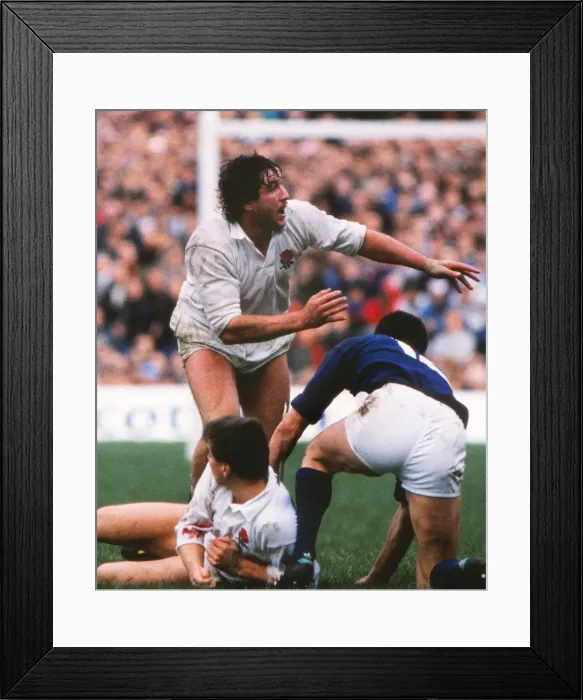 Framed Print : Englands Mike Teague - 1989 Five Nations Framed Print : Englands Mike Teague - 1989 Five Nations