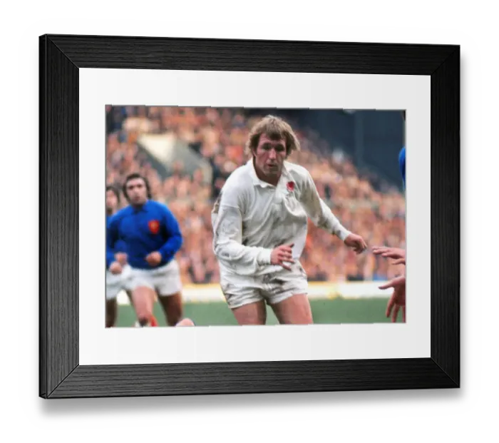 Framed Print : Englands John Watkins - 1975 Five Nations Framed Print : Englands John Watkins - 1975 Five Nations
