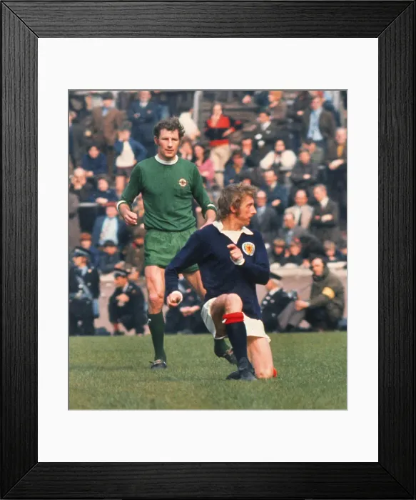 Framed Print : Scotlands Denis Law - 1972 British Home Championship Framed Print : Scotlands Denis Law - 1972 British Home Championship
