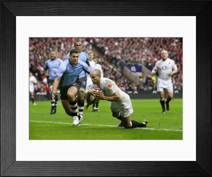 Framed Print : England 54 Fiji 12 Framed Print : England 54 Fiji 12