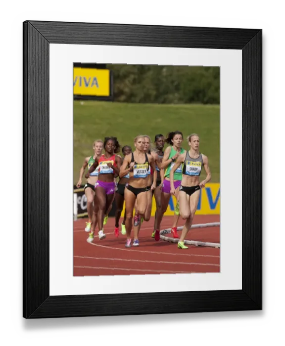 Framed Print : Lynsey Sharp leads the 800m at the 2012 Birmingham Grand Prix Framed Print : Lynsey Sharp leads the 800m at the 2012 Birmingham Grand Prix