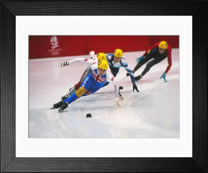 Framed Print : 1992 Albertville Winter Olympics - Speed Skating Framed Print : 1992 Albertville Winter Olympics - Speed Skating