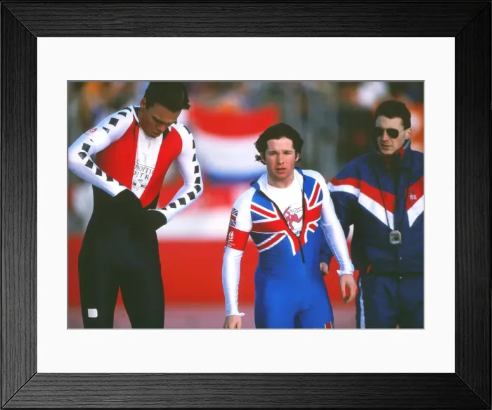 Framed Print : 1992 Albertville Winter Olympics - Speed Skating Framed Print : 1992 Albertville Winter Olympics - Speed Skating