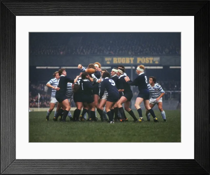 Framed Print : 1977 Varsity Match: Oxford 16 Cambridge 10