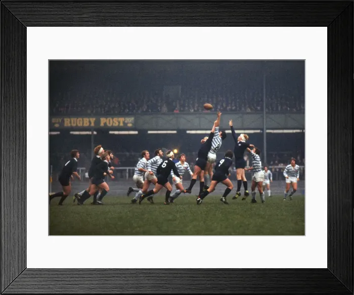Framed Print : 1977 Varsity Match: Oxford 16 Cambridge 10