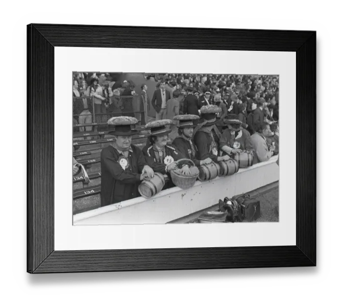 Framed Print : French supporters at Twickenham - 1975 Five Nations Framed Print : French supporters at Twickenham - 1975 Five Nations