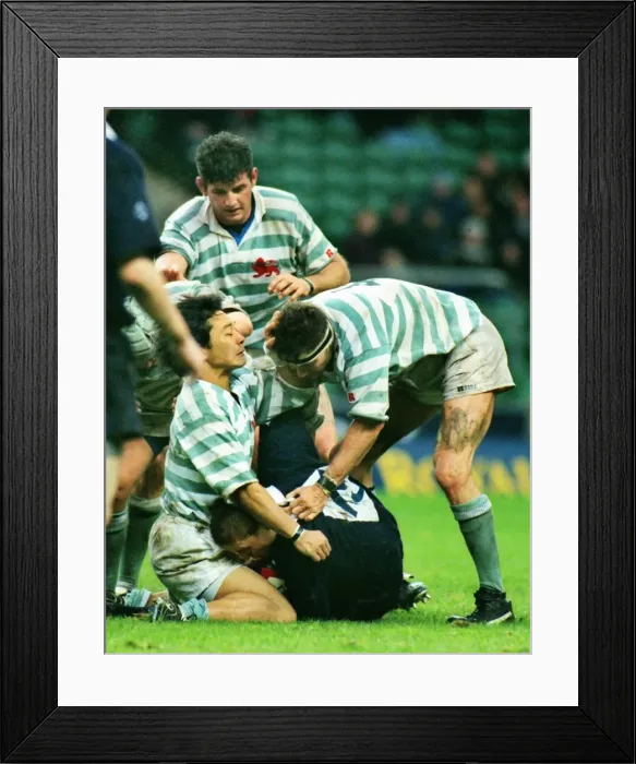 Framed Print : 1999 Varsity Match: Oxford 16 Cambridge 13 Framed Print : 1999 Varsity Match: Oxford 16 Cambridge 13