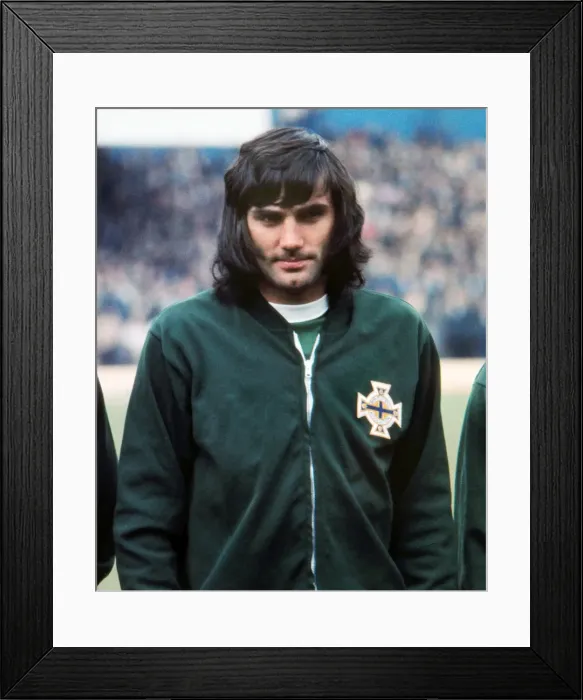 Framed Print : George Best - Northern Ireland Framed Print : George Best - Northern Ireland