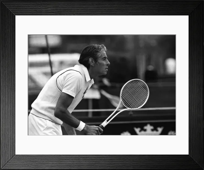 Framed Print : Pancho Gonzales - 1972 Queens Club Championships Framed Print : Pancho Gonzales - 1972 Queens Club Championships