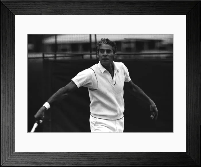 Framed Print : Pancho Gonzales - 1972 Queens Club Championships Framed Print : Pancho Gonzales - 1972 Queens Club Championships