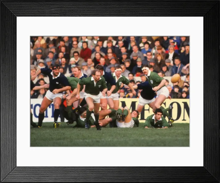 Framed Print : Irelands Nigel Carr - 1985 Five Nations Framed Print : Irelands Nigel Carr - 1985 Five Nations