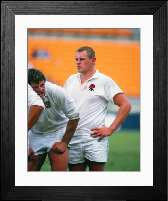 Framed Print : Englands Dean Richards - 1987 RWC Framed Print : Englands Dean Richards - 1987 RWC