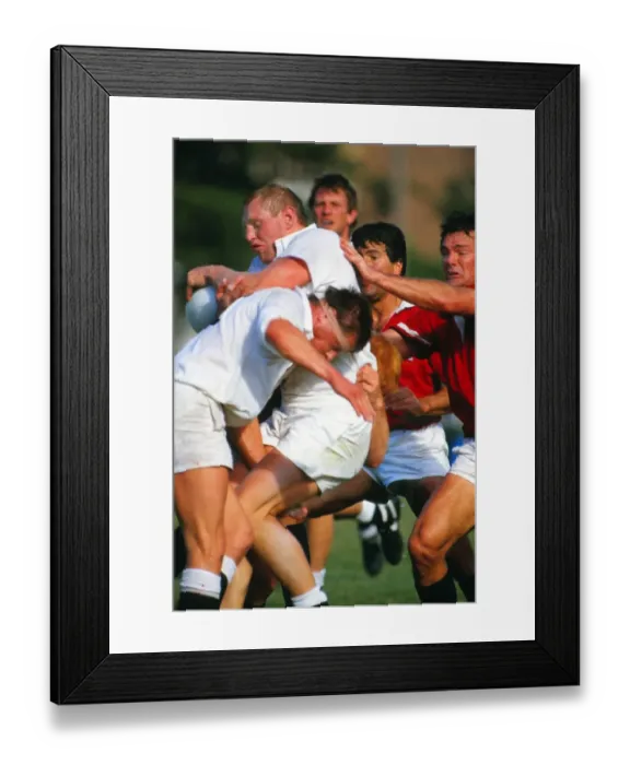 Framed Print : Englands Dean Richards - 1987 RWC Framed Print : Englands Dean Richards - 1987 RWC