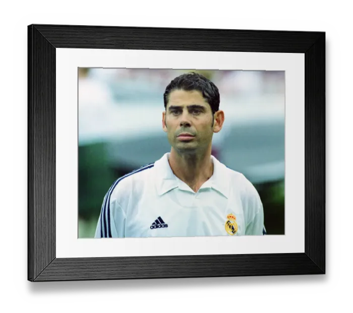 Framed Print : Fernando Hierro - Real Madrid Framed Print : Fernando Hierro - Real Madrid