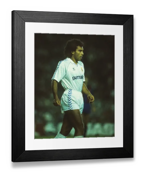 Framed Print : Hugo Sanchez - Real Madrid Framed Print : Hugo Sanchez - Real Madrid