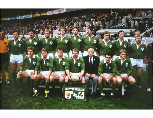 The Ireland team that faced France in the 1986 Five Nations