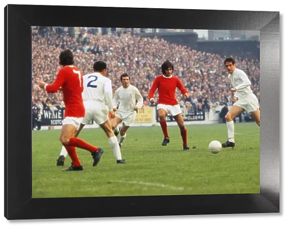 Leeds United take on Manchester United in 1969