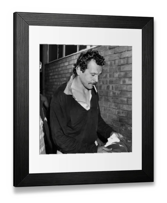Framed Print : Lions captain Bill Beaumont enjoys a cigarette in the dressing room after victory over South Africa in the 4th Test in 1980 Framed Print : Lions captain Bill Beaumont enjoys a cigarette in the dressing room after victory over South Africa in the 4th Test in 1980