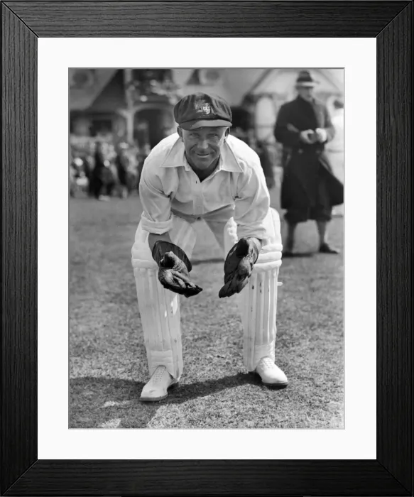 Framed Print : Bert Oldfield - 1930 Australia Tour of England Framed Print : Bert Oldfield - 1930 Australia Tour of England