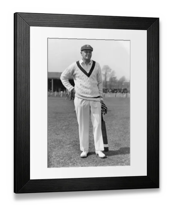 Framed Print : Bill Woodfull - 1930 Australia Tour of England Framed Print : Bill Woodfull - 1930 Australia Tour of England