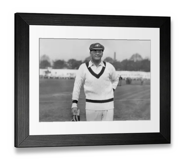 Framed Print : Bill Woodfull - 1934 Australia Tour of England Framed Print : Bill Woodfull - 1934 Australia Tour of England