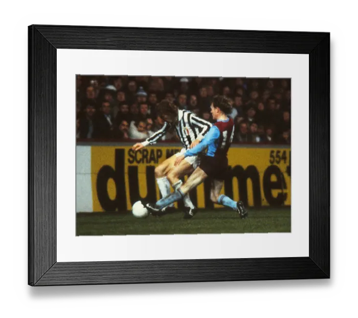 Framed Print : Juventus Zbigniew Boniek is challenged by Aston Villas Eamonn Deacy Framed Print : Juventus Zbigniew Boniek is challenged by Aston Villas Eamonn Deacy