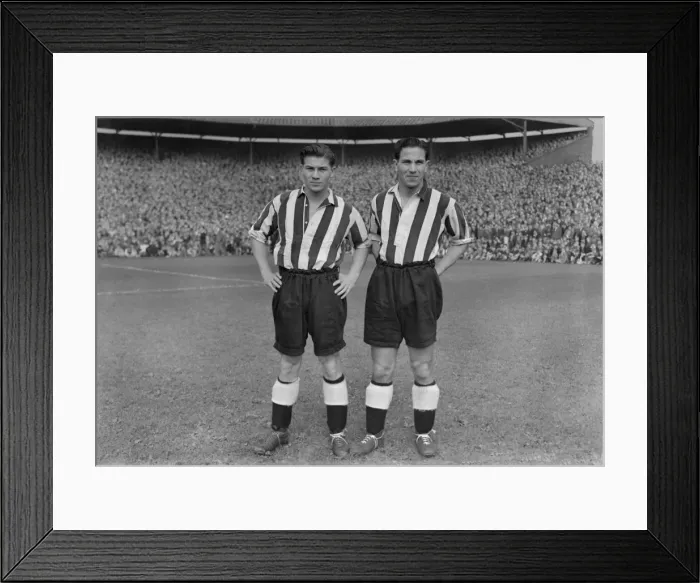 Framed Print : Ted and George Robledo - Newcastle United Framed Print : Ted and George Robledo - Newcastle United