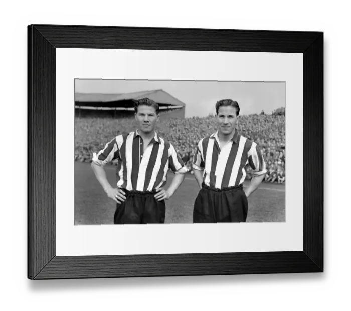 Framed Print : Ted and George Robledo - Newcastle United Framed Print : Ted and George Robledo - Newcastle United
