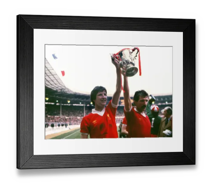 Framed Print : Ronnie Whelan and Graeme Souness celebrate Liverpools 1982 League Cup victory Framed Print : Ronnie Whelan and Graeme Souness celebrate Liverpools 1982 League Cup victory