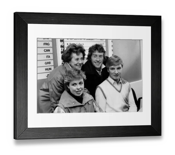 Framed Print : Michael Crawford, Betty Callaway and Torvill and Dean - 1983 World Figure Skating Championships Framed Print : Michael Crawford, Betty Callaway and Torvill and Dean - 1983 World Figure Skating Championships