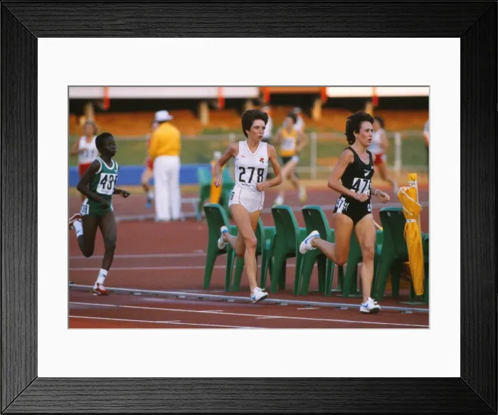 Framed Print : 1982 Brisbane Commonwealth Games - Womens 3000m Framed Print : 1982 Brisbane Commonwealth Games - Womens 3000m