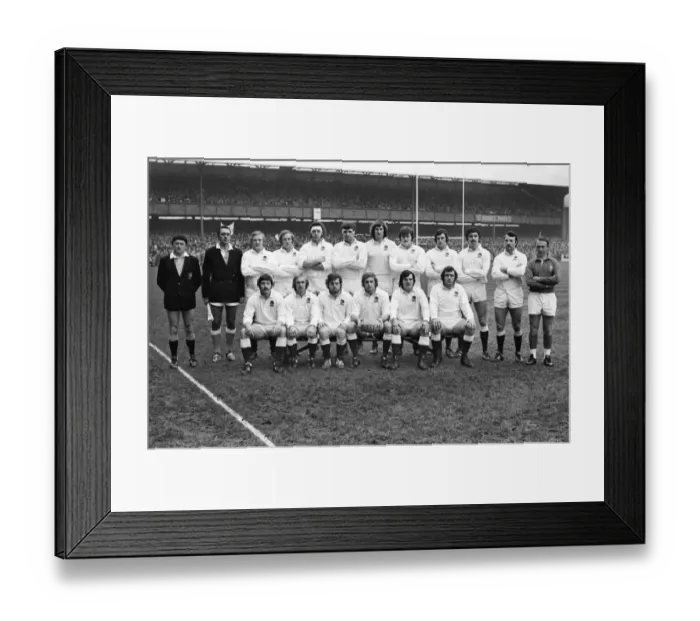 Framed Print : The England team that faced Wales in the 1976 Five Nations Framed Print : The England team that faced Wales in the 1976 Five Nations