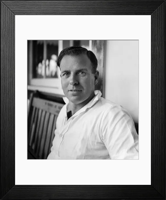 Framed Print : Tom Dollery - Warwickshire C. C. C Framed Print : Tom Dollery - Warwickshire C. C. C