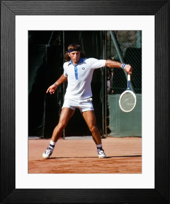 Framed Print : Guillermo Vilas - 1975 British Hard Court Championships
