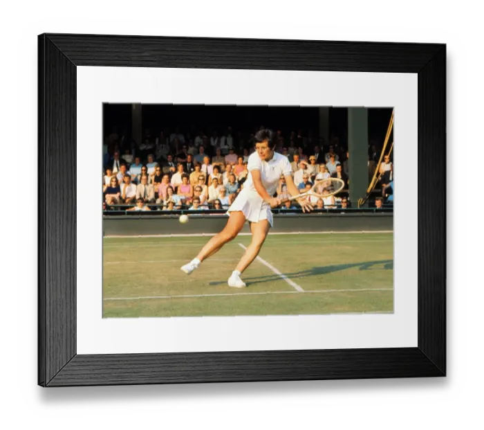 Framed Print : Billie Jean King - 1970 Wightman Cup Framed Print : Billie Jean King - 1970 Wightman Cup