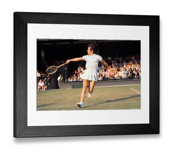 Framed Print : Billie Jean King - 1970 Wightman Cup Framed Print : Billie Jean King - 1970 Wightman Cup