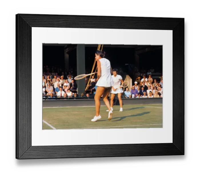 Framed Print : Peaches Bartkowicz - 1970 Wightman Cup