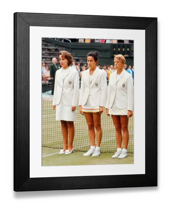Framed Print : Angela Mortimer, Virginia Wade, Ann Haydon-Jones - 1970 Wightman Cup Framed Print : Angela Mortimer, Virginia Wade, Ann Haydon-Jones - 1970 Wightman Cup
