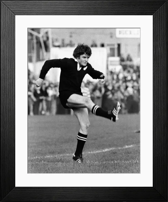 Framed Print : Brian McKechnie - 1978 All Black Tour of British Isles Framed Print : Brian McKechnie - 1978 All Black Tour of British Isles