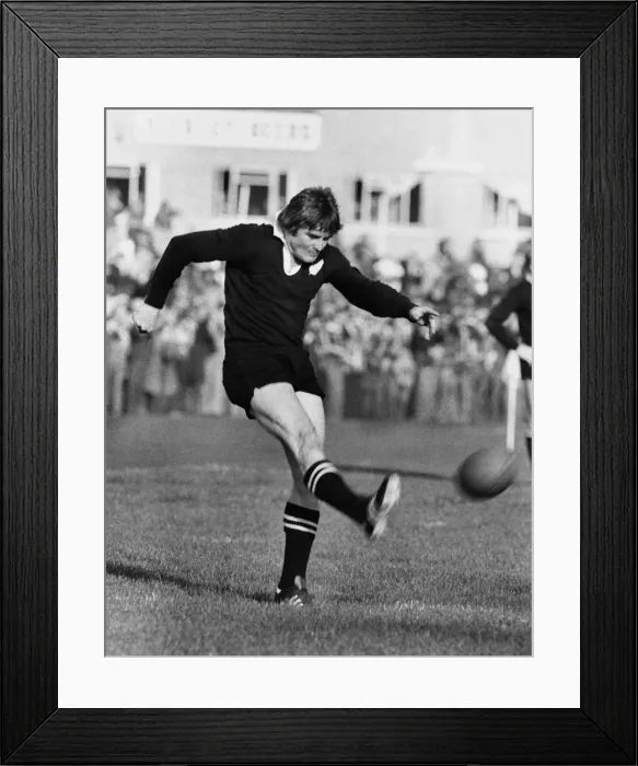 Framed Print : Brian McKechnie - 1978 All Black Tour of British Isles Framed Print : Brian McKechnie - 1978 All Black Tour of British Isles