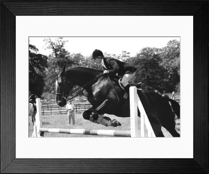 Framed Print : Princess Anne - 1972 Munich Olympics - 3-Day Eventing Framed Print : Princess Anne - 1972 Munich Olympics - 3-Day Eventing