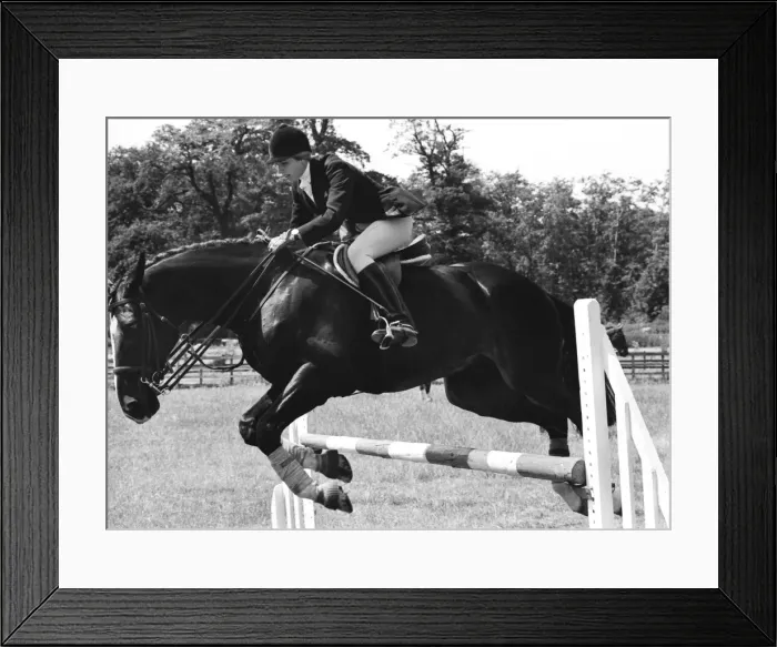 Framed Print : Princess Anne - 1972 Munich Olympics - 3-Day Eventing Framed Print : Princess Anne - 1972 Munich Olympics - 3-Day Eventing