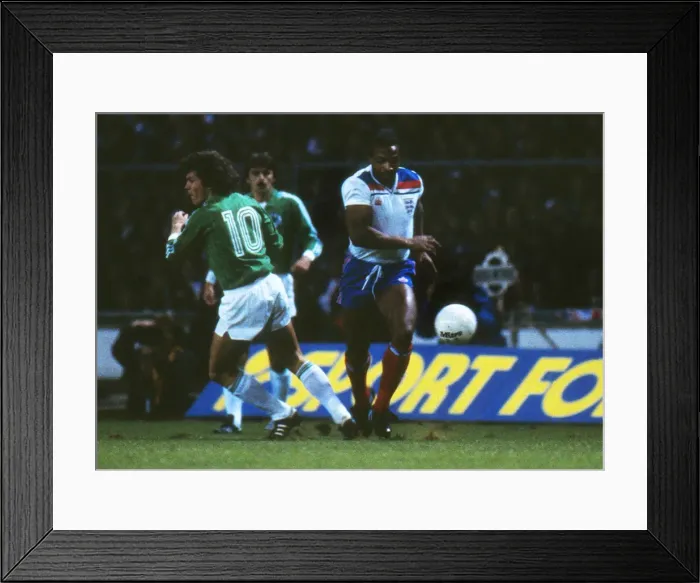 Framed Print : Cyrille Regis - England Framed Print : Cyrille Regis - England