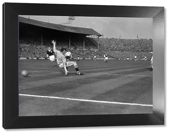 Bobby Smith scores Englands ninth goal against Scotland - 1960  /  1 British Home Championship